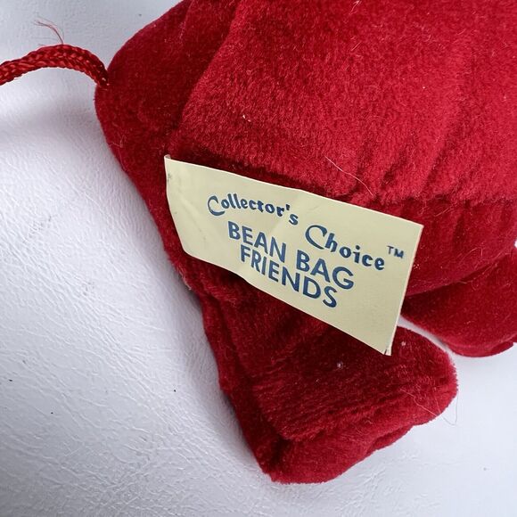 DANDEE Kiss Me Little Devil Plush Happy VTG Bean Bag Friends Red Bow Valentine's - Picture 5 of 8